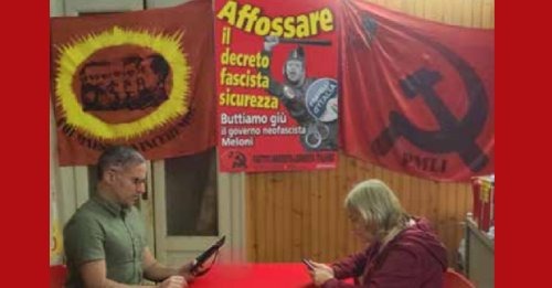 La Cellula “Mao” di Milano studia collettivamente l’articolo de “Il Bolscevico” sui dettagli del fascista Ddl Sicurezza”