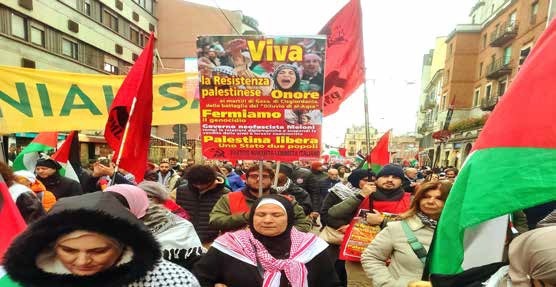 Riuscita manifestazione per la Palestina a Milano
