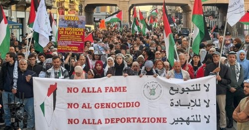 Milano:Centinaia in corteo. Denunciati i crimini di Netanyahu e l’ipocrisia del governo neofascista Meloni. Sostegno alla Flotilla e alla Resistenza palestinese come via di liberazione antimperialista