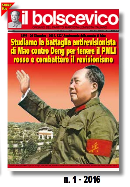Copertina Il Bolscevico 1-2016